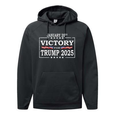 Donald Trump President Inauguration Day 2025 Victory Trump Performance Fleece Hoodie