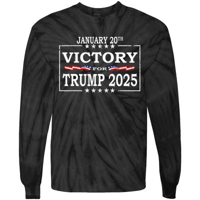 Donald Trump President Inauguration Day 2025 Victory Trump Tie-Dye Long Sleeve Shirt