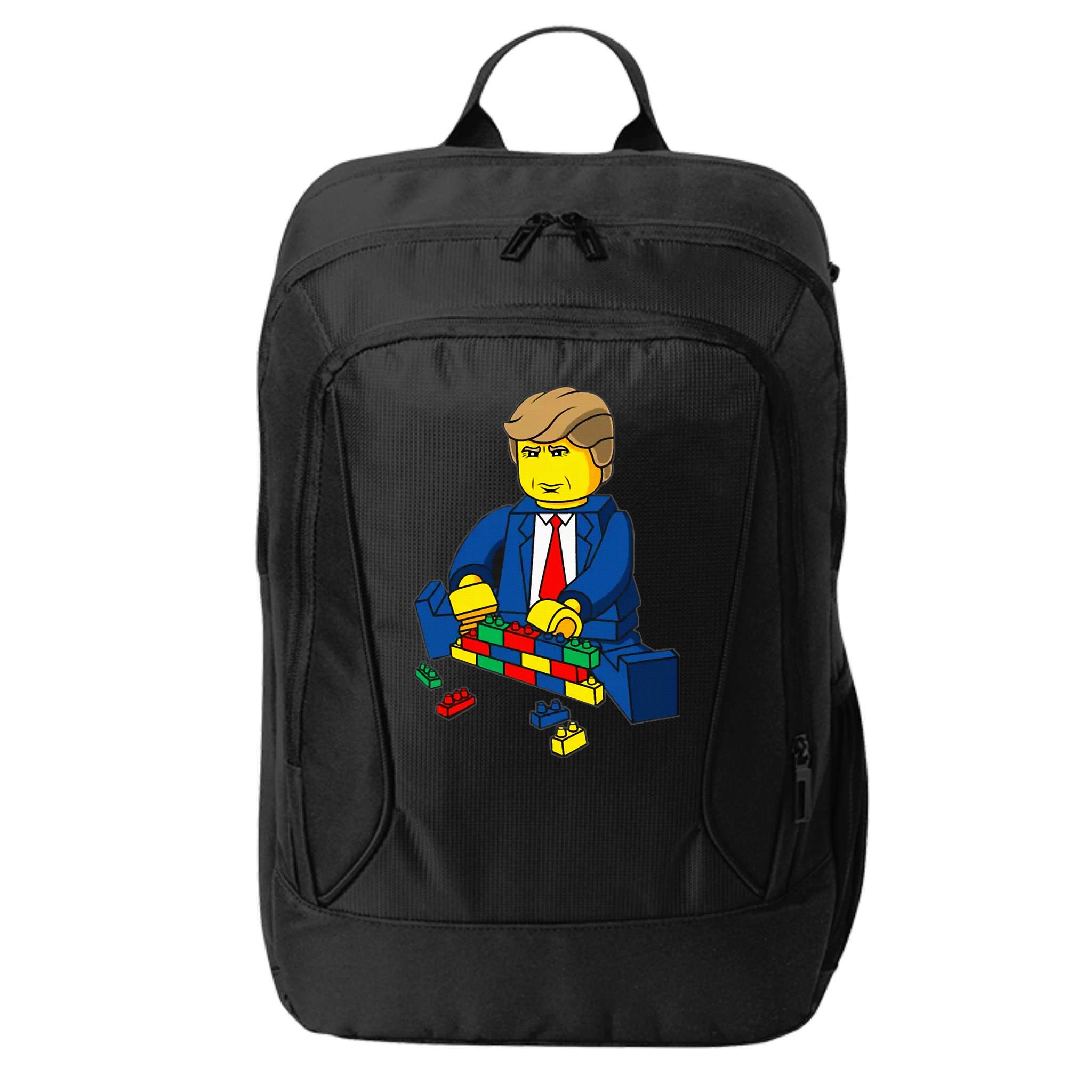 Donald Trump Presidential Building Brick Wall City Backpack