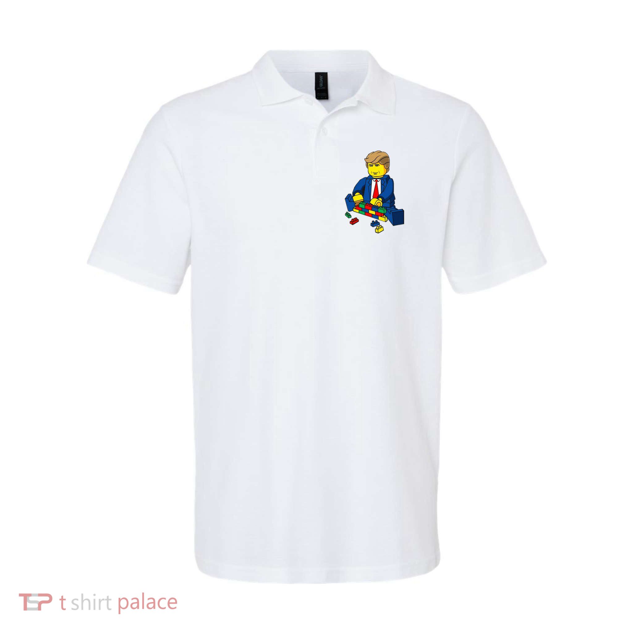 Donald Trump Presidential Building Brick Wall Polo
