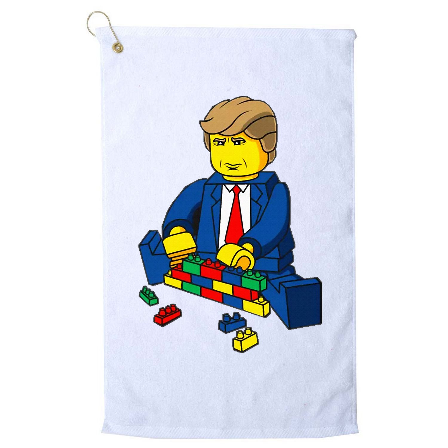 Donald Trump Presidential Building Brick Wall Golf Towel