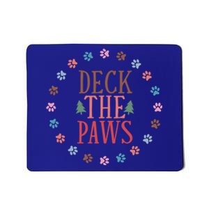 Deck The Paws Dog Lover Xmas Tree Funny Christmas Dog Saying Gift Mousepad