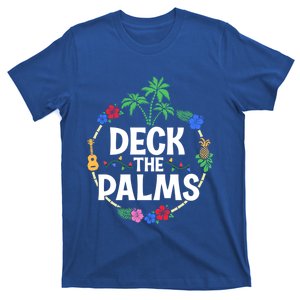 Deck The Palms Hawaiian Christmas In Hawaii Tropical Tree Gift T-Shirt