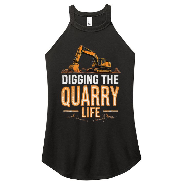Digging The Quarry Life Excavation Women's Perfect Tri Rocker Tank