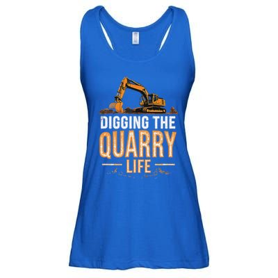 Digging The Quarry Life Excavation Ladies Essential Flowy Tank