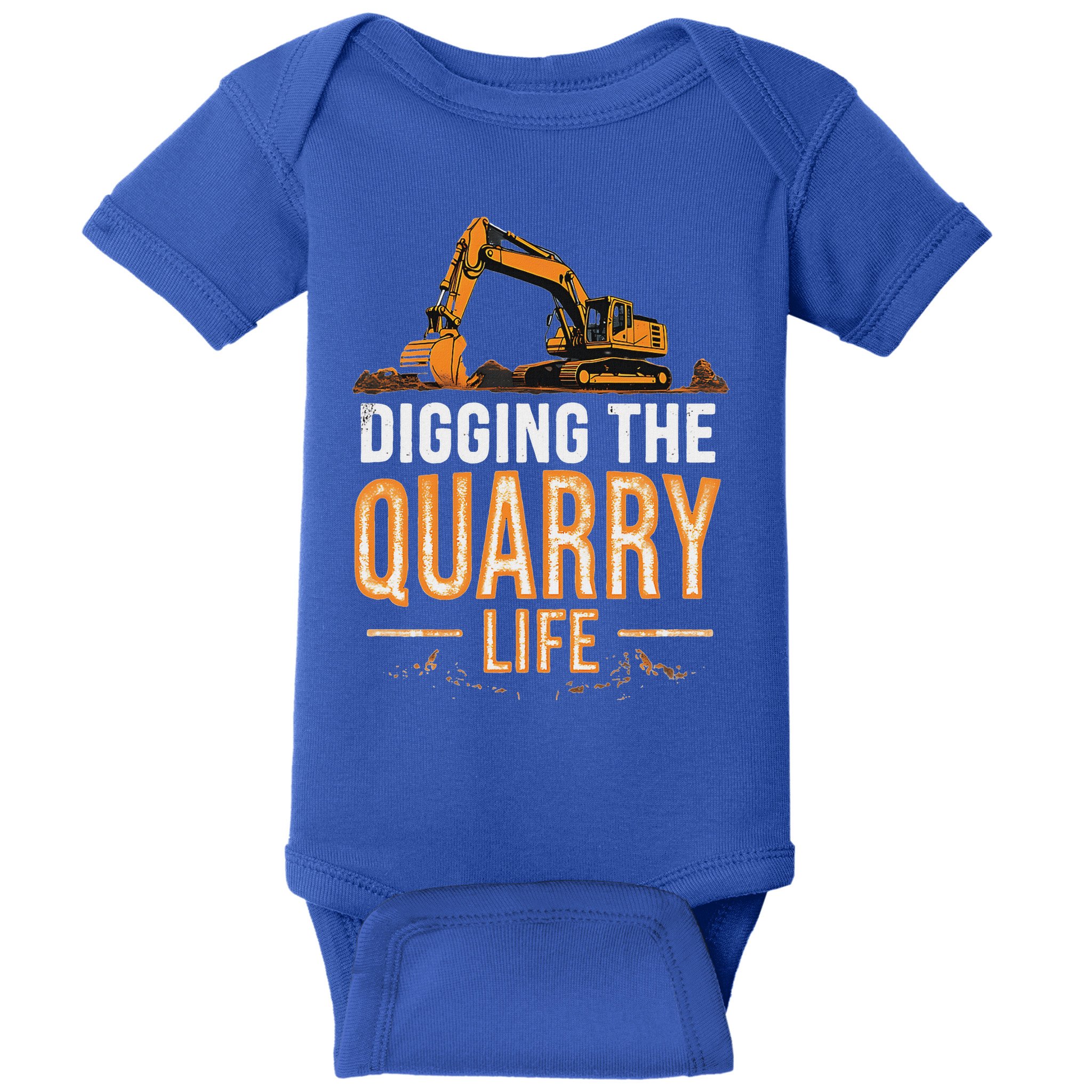 Digging The Quarry Life Excavation Baby Bodysuit