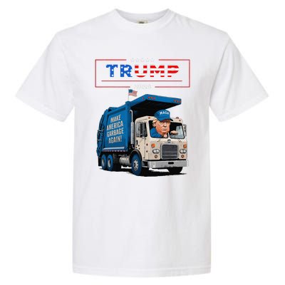 Donald Trump Rides In Garbage Truck Garbage For Trump Garment-Dyed Heavyweight T-Shirt