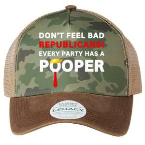 Donald Trump Republican Party Pooper Anti Trump 2024 Loser Legacy Tie Dye Trucker Hat