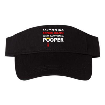 Donald Trump Republican Party Pooper Anti Trump 2024 Loser Valucap Bio-Washed Visor