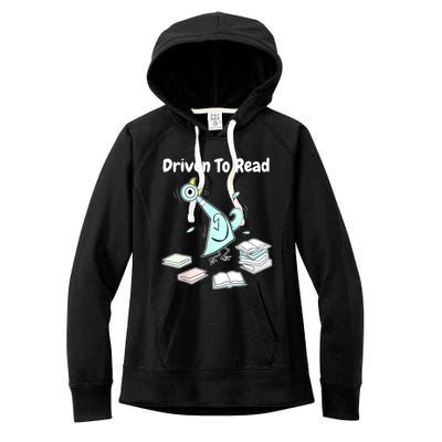 Driven To Read Pigeon Library Reading Books Reader Funny Women's Fleece Hoodie