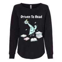 Driven To Read Pigeon Library Reading Books Reader Funny Womens California Wash Sweatshirt