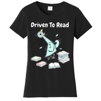 Driven To Read Pigeon Library Reading Books Reader Funny Women's T-Shirt