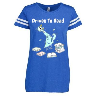 Driven To Read Pigeon Library Reading Books Reader Funny Enza Ladies Jersey Football T-Shirt