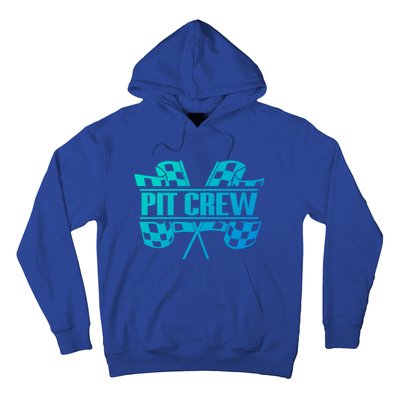 Dirt Track Racing Pit Crew Race Car Team Checker Flag Meaningful Gift Hoodie