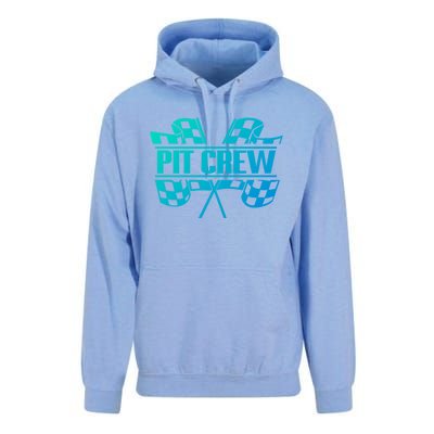 Dirt Track Racing Pit Crew Race Car Team Checker Flag Meaningful Gift Unisex Surf Hoodie