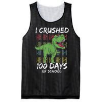 Dino T Rex Student Gift I Crushed 100 Days Of School Mesh Reversible Basketball Jersey Tank