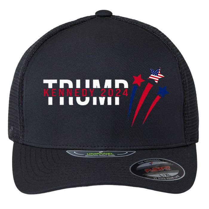 Donald Trump Rfk Jr 2024 Trump Kennedy Debate Flexfit Unipanel Trucker Cap