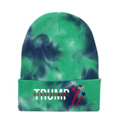 Donald Trump Rfk Jr 2024 Trump Kennedy Debate Tie Dye 12in Knit Beanie