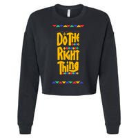 Do The Right Thing Cropped Pullover Crew