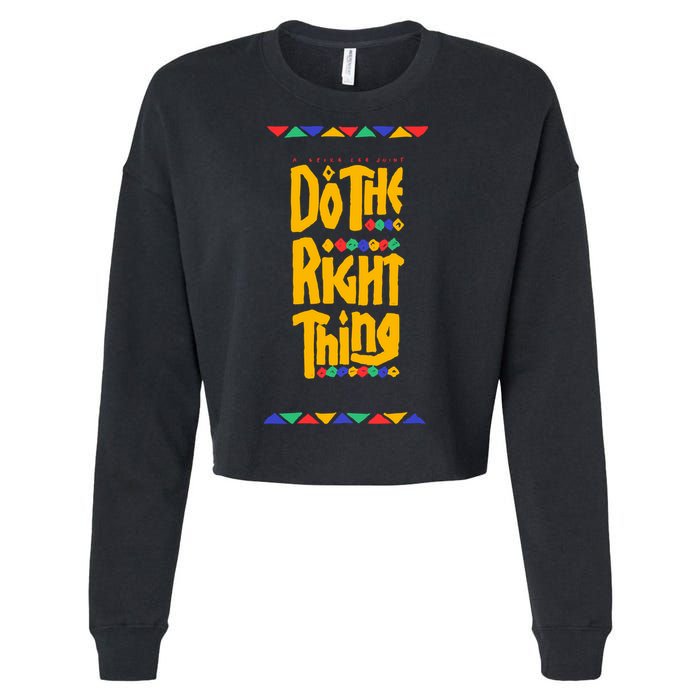 Do The Right Thing Cropped Pullover Crew