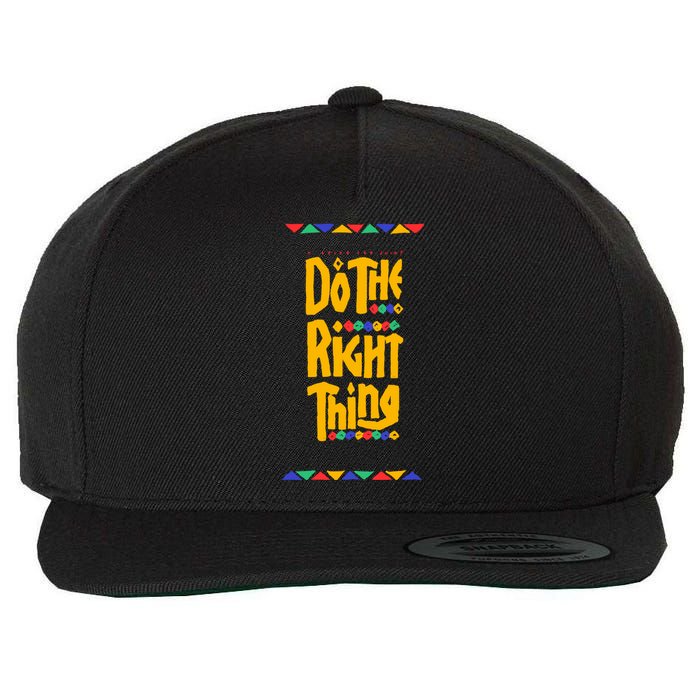 Do The Right Thing Wool Snapback Cap