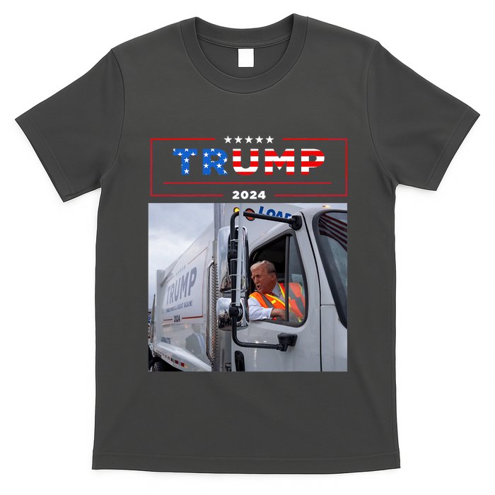 Donald Trump Rides In Garbage Truck Garbage Trump T-Shirt