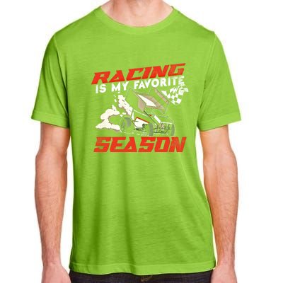 Dirt Track Racing Race Sprint Car Vintage Gift Adult ChromaSoft Performance T-Shirt