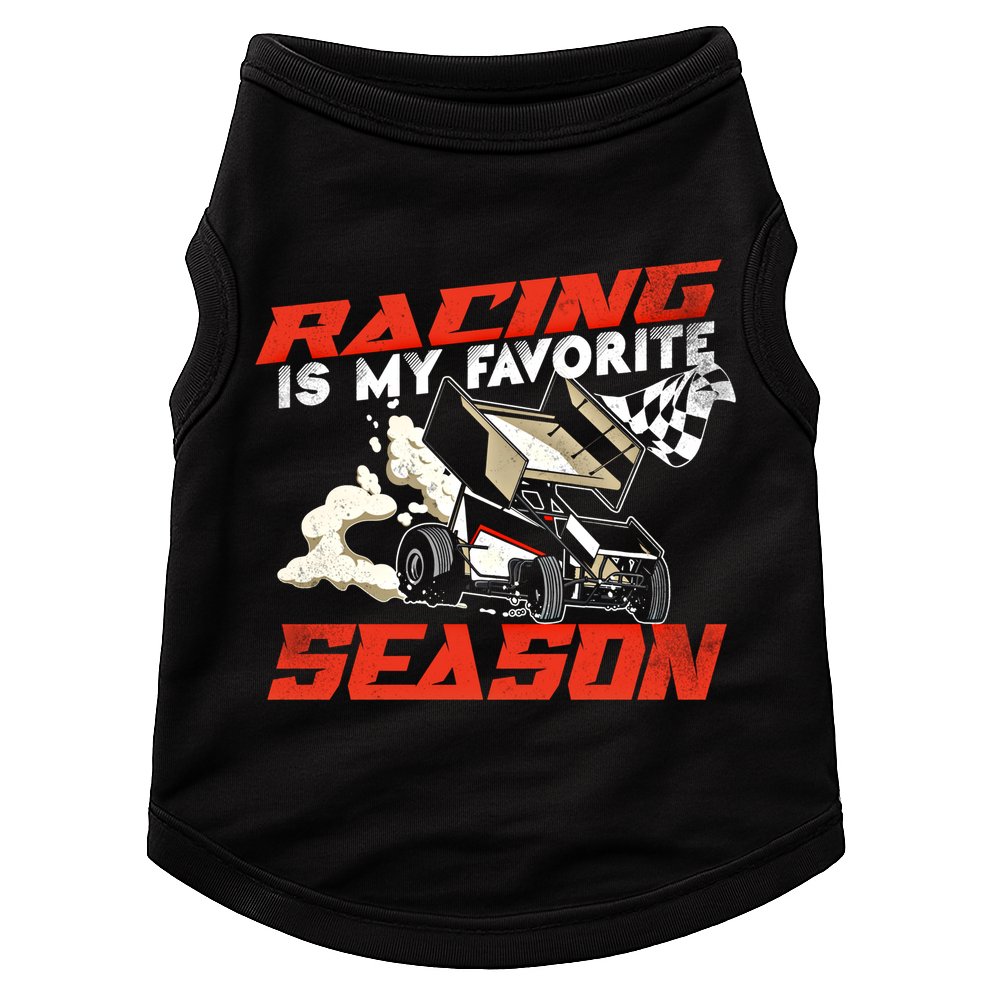Dirt Track Racing Race Sprint Car Vintage Gift Doggie Tank