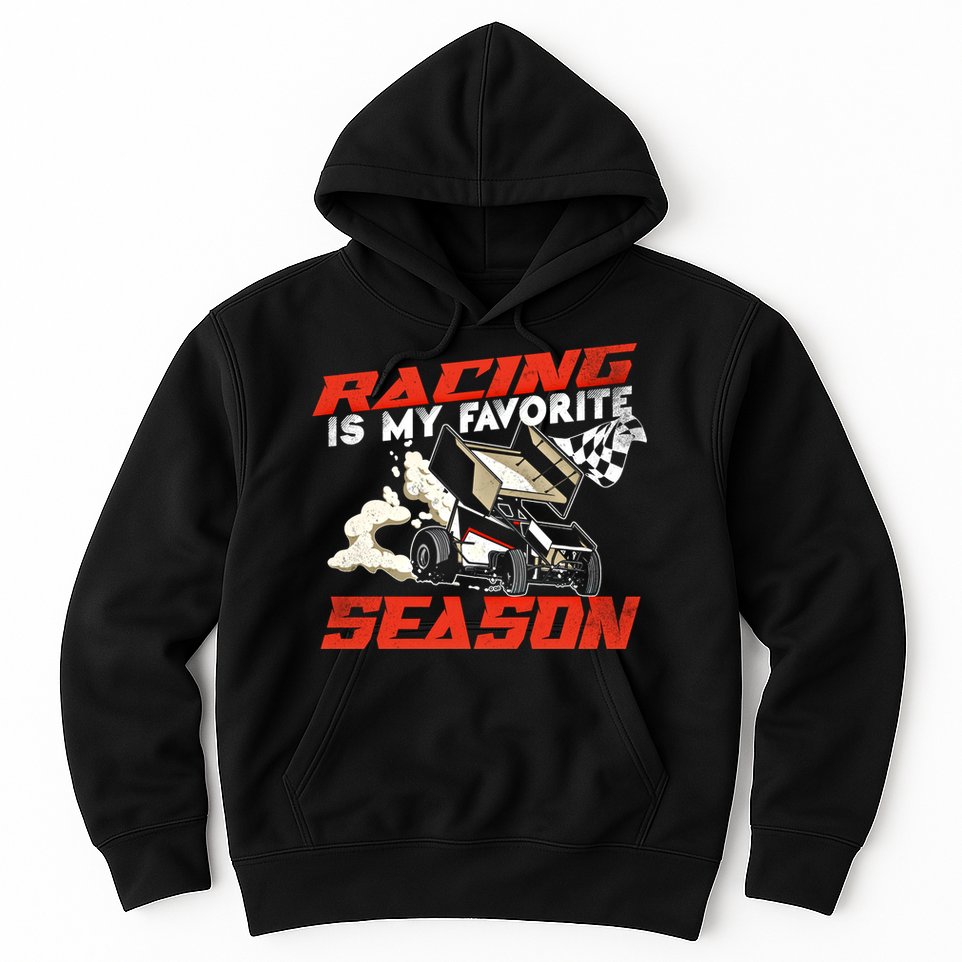 Dirt Track Racing Race Sprint Car Vintage Gift Hoodie