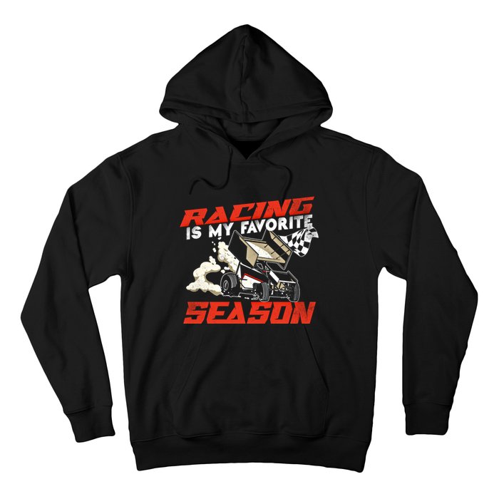 Dirt Track Racing Race Sprint Car Vintage Gift Hoodie