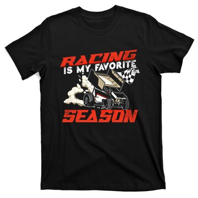 Dirt Track Racing Race Sprint Car Vintage Gift T-Shirt