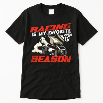 Dirt Track Racing Race Sprint Car Vintage Gift Tall T-Shirt