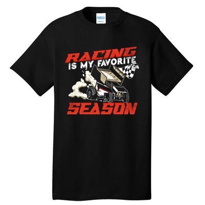 Dirt Track Racing Race Sprint Car Vintage Gift Tall T-Shirt