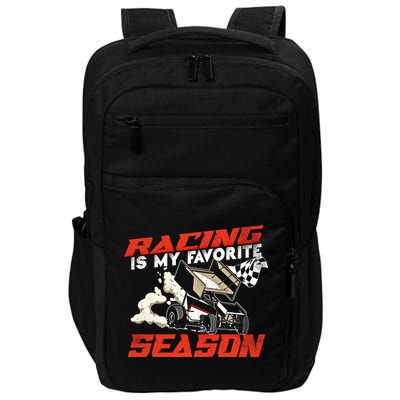 Dirt Track Racing Race Sprint Car Vintage Gift Impact Tech Backpack