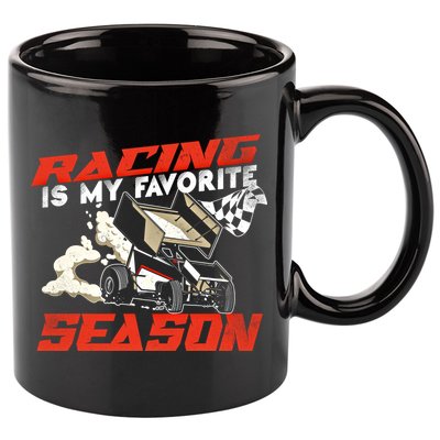 Dirt Track Racing Race Sprint Car Vintage Gift 11oz C Handle Ceramic Mug