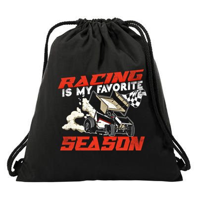 Dirt Track Racing Race Sprint Car Vintage Gift Drawstring Bag