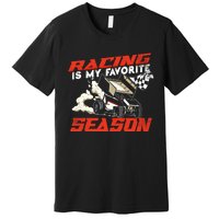 Dirt Track Racing Race Sprint Car Vintage Gift Premium T-Shirt