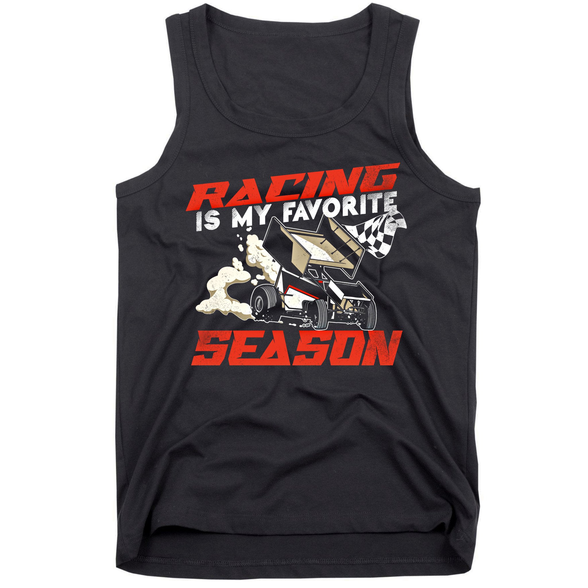 Dirt Track Racing Race Sprint Car Vintage Gift Tank Top