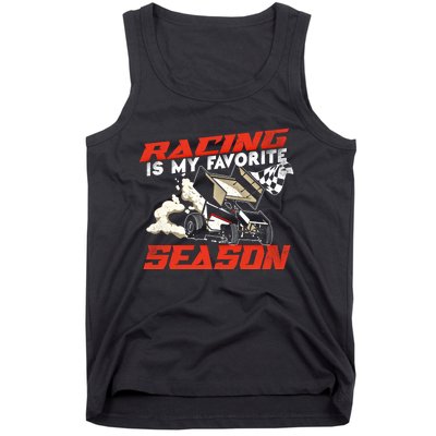 Dirt Track Racing Race Sprint Car Vintage Gift Tank Top