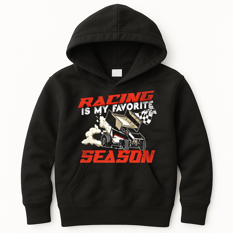 Dirt Track Racing Race Sprint Car Vintage Gift Kids Hoodie