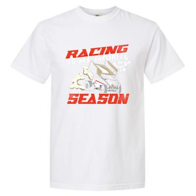 Dirt Track Racing Race Sprint Car Vintage Gift Garment-Dyed Heavyweight T-Shirt