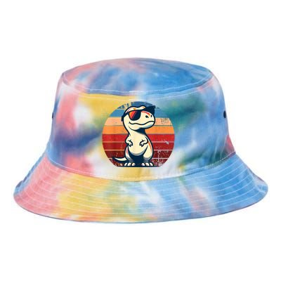 Dinosaur Trex Retro Novelty Tie Dye Newport Bucket Hat