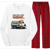 Donald Trump Rides In Garbage Truck Long Sleeve Pajama Set