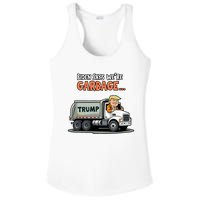 Donald Trump Rides In Garbage Truck Ladies PosiCharge Competitor Racerback Tank