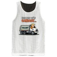 Donald Trump Rides In Garbage Truck Mesh Reversible Basketball Jersey Tank