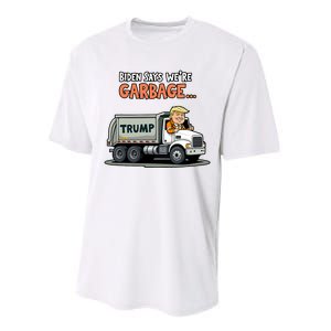 Donald Trump Rides In Garbage Truck Performance Sprint T-Shirt