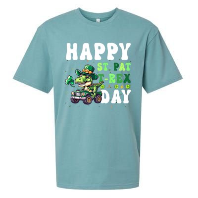 Dinosaur T Rex Monster Truck St Patricks Day St Patrex Day Gift Sueded Cloud Jersey T-Shirt