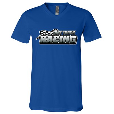 Dirt Track Racing Speedway Race Gear Stock Car Racing Gift V-Neck T-Shirt