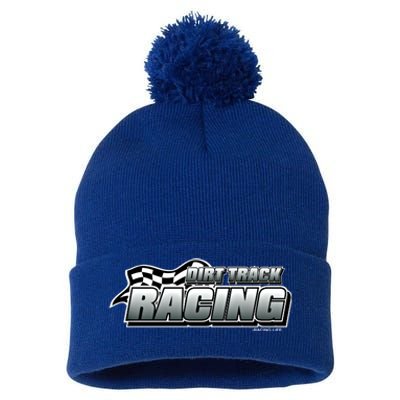 Dirt Track Racing Speedway Race Gear Stock Car Racing Gift Pom Pom 12in Knit Beanie