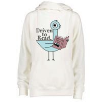 Driven To Read Pigeon Library Reading Books Readers Womens Funnel Neck Pullover Hood